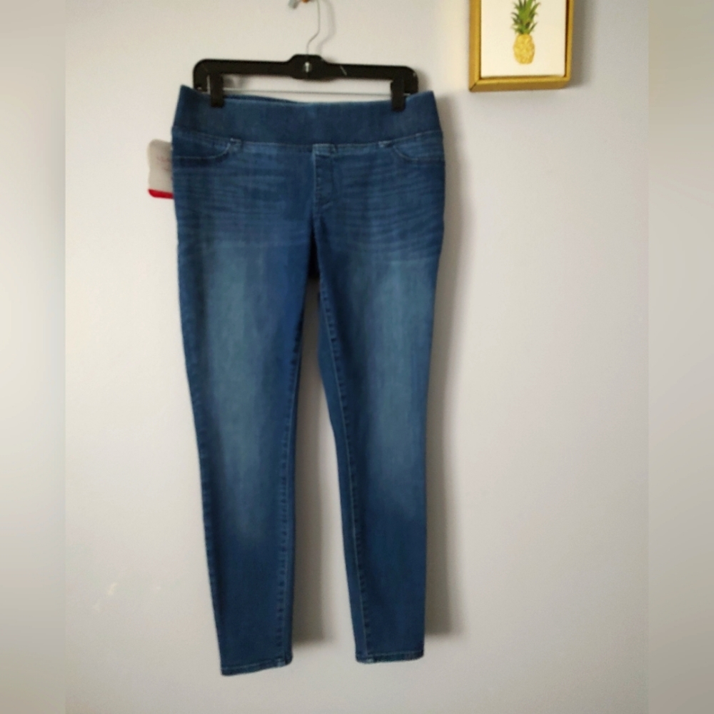 Maternity jeans Isabel Size 4/27  Brand New Power Strech Elastic Waist Blue